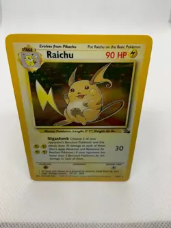 Raichu Base Set 2 16/130 Holo Unlimited Holo Rare Pokemon TCG - Image 2