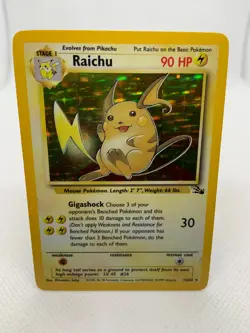 Raichu Base Set 2 16/130 Holo Unlimited Holo Rare Pokemon TCG - Image 3