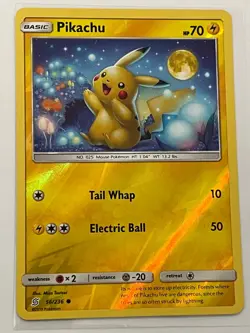 Pokemon Pikachu Reverse Holo 56/236 Unified Minds - Image 1
