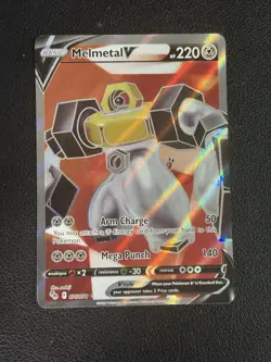 Melmetal V - 075/078 - Pokemon Go Sword & Shield Full Art Rare Card NM - Image 1