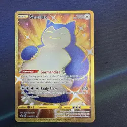 Snorlax Gold Secret Rare 224/198 Chilling Reign Pokemon Card MINT - Image 4
