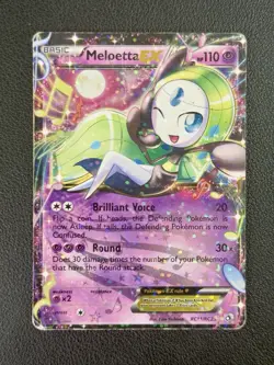 Pokemon TCG Meloetta EX RC11/RC25 Legendary Treasures: Radiant Collection HP/DMG - Image 1