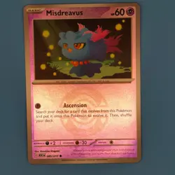 MISDREAVUS (DUSK BALL) 085/217 COMMON ASCENDED HEROES POKEMON REVERSE HOLO NM/M - Image 1