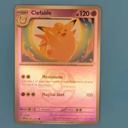 CLEFABLE (LOVE BALL) 075/217 HOLO ASCENDED HEROES POKEMON REVERSE HOLO NM/M - Image 1