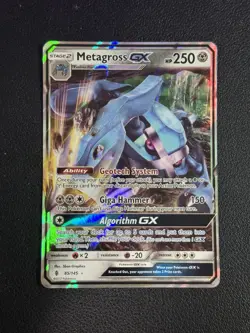 Metagross GX - 85/145 - Pokemon Guardians Rising Sun & Moon Ultra Rare Card NM - Image 1