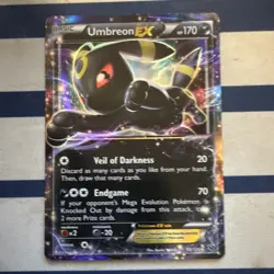 NM Pokemon TCG Umbreon EX 55/124 XY Fates Collide Ultra Rare - Image 1