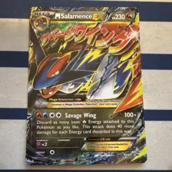 Pokemon TCG M Salamence EX XY171 XY Promo ENG Mega Full Art Holo HP 230 2016 - Image 1