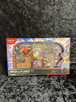 Pokemon TCG Mega Lucario EX Figure Collection Box Factory Sealed Brand New 🚚 - Image 1