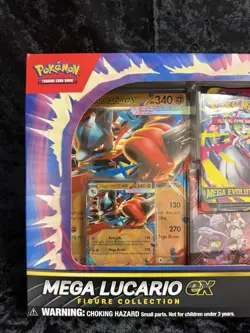 Pokemon TCG Mega Lucario EX Figure Collection Box Factory Sealed Brand New 🚚 - Image 2