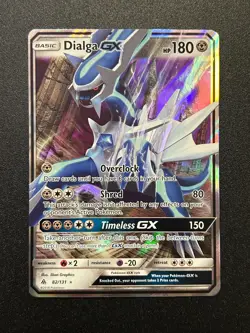 Pokemon TCG Dialga GX 82/131 - NM - Forbidden Light - Image 1