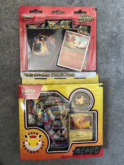 2 x Packs Pokemon TCG Ascended Heroes and Pokemon Day 2026 Tech Sticker Bundle - Image 1