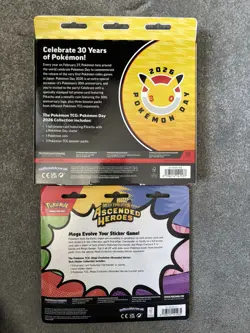 2 x Packs Pokemon TCG Ascended Heroes and Pokemon Day 2026 Tech Sticker Bundle - Image 2