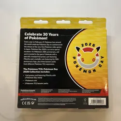 Pokemon TCG Pokemon Day 2026 Collection Box Promo Pikachu Coin 3 Packs English - Image 3