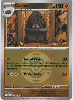 Carkol Ascended Heroes 119/217 Dusk Ball Reverse Holo Pokemon TCG NM - Image 1