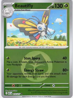 Beautifly Ascended Heroes 013/217 Energy Reverse Holo Pokemon TCG NM - Image 1