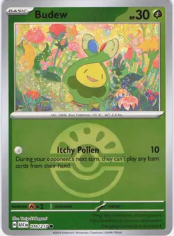 Budew Ascended Heroes 016/217 Friend Ball Reverse Holo Pokemon TCG NM - Image 1