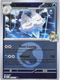 N's Vanilluxe Ascended Heroes 051/217 Energy Reverse Holo Pokemon TCG NM - Image 1