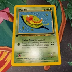 WEEDLE 70/75 COMMON NEO DISCOVERY POKEMON 1ST EDITION NM - Image 1