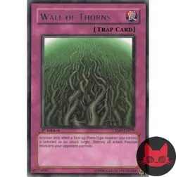 Yugioh Wall of Thorns CRMS-EN079 Rare 1st Edition LP - Image 1