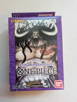 One Piece Super Pre-release Starter Deck ST-04 Animal Kingdom Pirates SEALED - Image 1