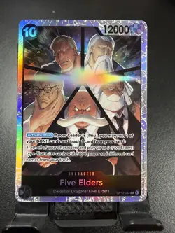 One Piece Carrying On His Will #OP13-082 Five Elders Super Rare - Image 1