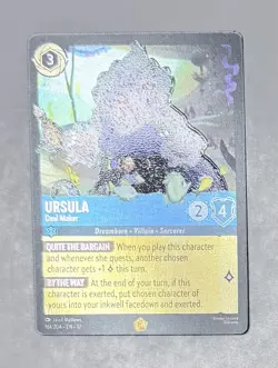 Disney Lorcana - Ursula Deal Maker 161/204 - Legendary - Wilds Unknown - Image 2