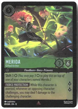 Disney Lorcana TCG Merida - Gifted Archer 89/204 Foil Wilds Unknown - Image 1