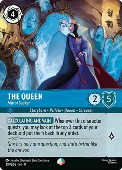 Disney Lorcana | The Queen - Mirror Seeker (Epic) | 219/204 | Fabled | NM - Image 1