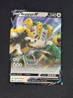 Pokemon Card - Crown Zenith #113/159 Regigigas V Full Art Foil Ultra Rare - Image 1