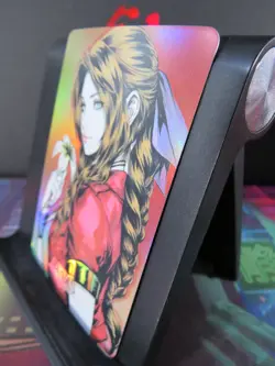 Aerith Gainsborough Final Fantasy Art Card Rare Holo Collectible Video Game NM - Image 2