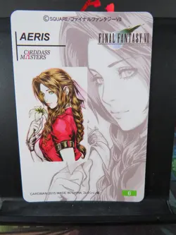 Aerith Gainsborough Final Fantasy Art Card Rare Holo Collectible Video Game NM - Image 3