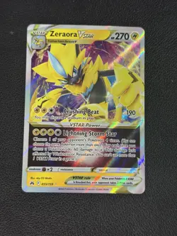Zeraora VSTAR - 055/159 - Pokemon Crown Zenith Sword & Shield Ultra Rare Card NM - Image 1