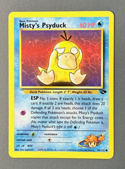 Misty's Psyduck 90/132 ~ Gym Challenge - Pokemon TCG Card - LP - Image 1
