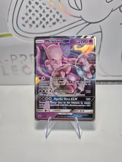 Mewtwo GX - SM196 - Pokemon Sun & Moon Promo Ultra Rare Card NM/LP - Image 1