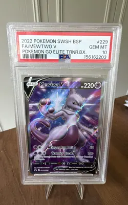 Mewtwo V SWSH229 SWSH: Sword & Shield Promo Cards Holo PSA 10 - Image 1
