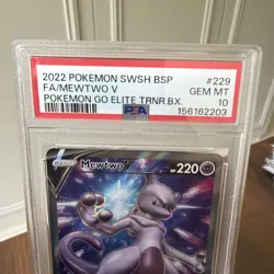 Mewtwo V SWSH229 SWSH: Sword & Shield Promo Cards Holo PSA 10 - Image 4