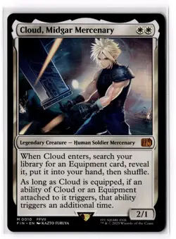 Cloud, Midgar Mercenary 10 FINAL FANTASY FIN NM - Image 1
