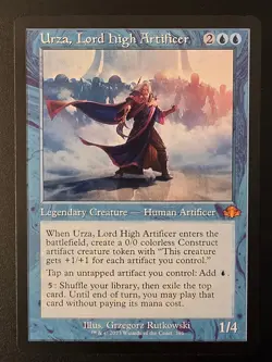 Urza, Lord High Artificer Retro Frame #296 Dominaria Remastered - Image 1