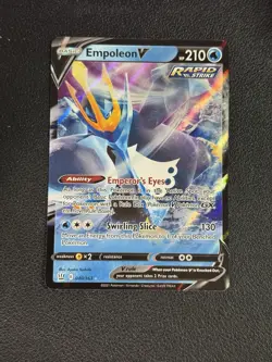 Empoleon V 040/163 ULTRA RARE Pokemon Card TCG 2021 SWSH Battle Styles NM+ - Image 1