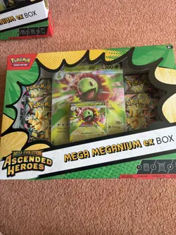 Pokemon TCG Mega Emboar/Meganium ex Box Ascended Heroes – Sealed New x3 - Image 4