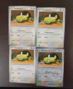 [4x Playset] Dunsparce 120/159 Sv09: Journey Together POKEMON TCG With Reverse - Image 1