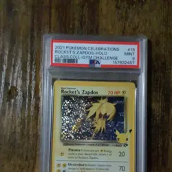 Pokemon TCG Celebrations Classic Collection Rocket's Zapdos Holo #15 PSA 9 - Image 2