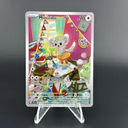 Pokemon TCG Minccino 182/162 SV05 Temporal Forces IR Holo Eng - Image 1