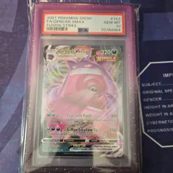 Pokemon 2021 Gengar VMAX 157/264 Full Art Fusion Strike GEM MINT PSA 10 - Image 1