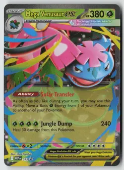 Mega Venusaur ex 013 Holo Promo ME: Mega Evolution Promo Pokemon Near Mint - Image 1
