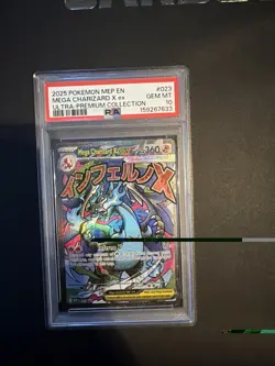 2025 POKEMON MEP PROMO ULTRA-PREMIUM COLLECTION #023 MEGA CHARIZARD X EX PSA 10 - Image 1