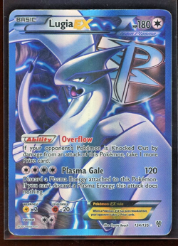 2013 Pokemon Black & White BW Plasma Storm Full Art Lugia EX Holo Foil 134/135 - Image 1