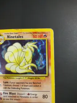 POKEMON TCG BASE UNLIMITED NINETALES 12/102 DMG - Image 5
