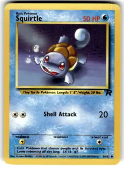2000 Pokemon - Team Rocket Squirtle #68/82 - Image 1