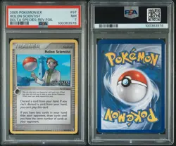 2005 Pokemon EX Delta Species Reverse Foil Holon Scientist #97 PSA 7 NM • POP 1 - Image 3